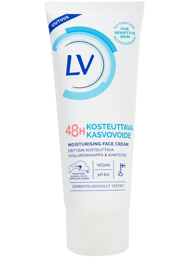 LV mitrinošs sejas krēms 48H, 75 ml