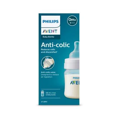 Philips Avent pretkoliku barošanas pudelīte 0 m+ 125 ml