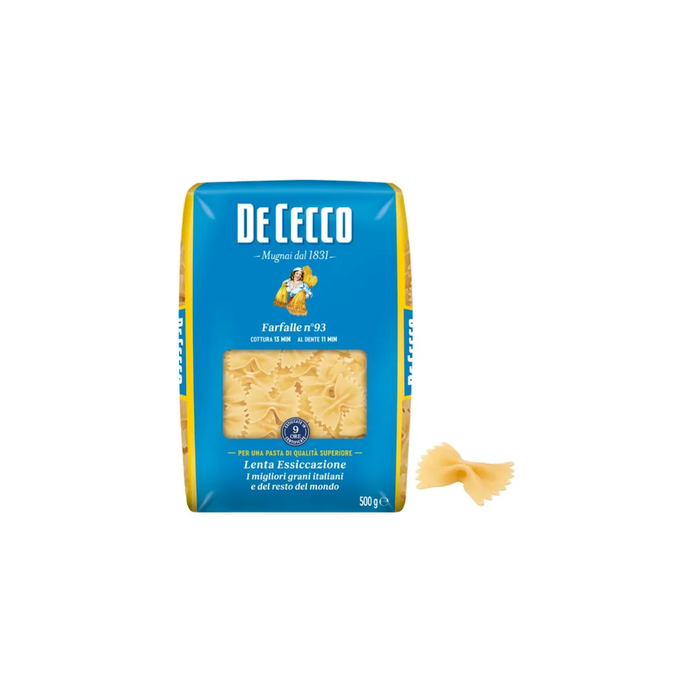 PASTA FARFALLE-93, 500G, DECECCO