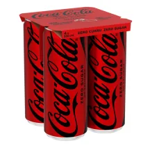 GĀZĒTS DZĒRIENS COCA-COLA ZERO AR SALDINĀTĀJIEM 4X0,33L