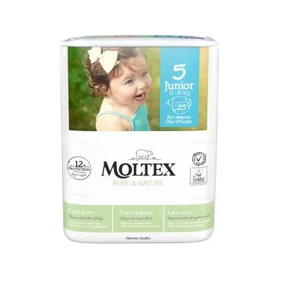 Moltex Pure & Nature autiņbiksītes 5 junior N25
