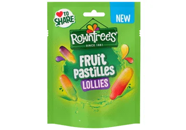 ŽELEJAS KONFEKTES FRUIT LOLLIES ROWNTREES 130G