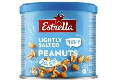 ZEMESRIEKSTI ESTRELLA LIGHTLY SALTED 140G