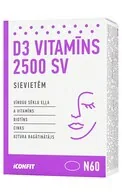 ICONFIT D3 VITAMĪNS 2500 SV SIEVIETĒM, N60, 60 KAPSULAS