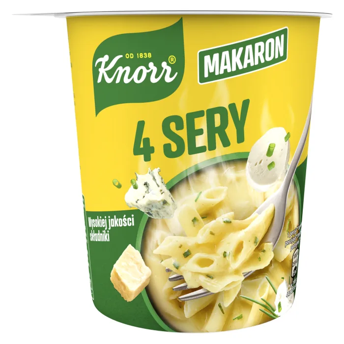 NŪDELES KNORR POT ČETRU SIERU 66G