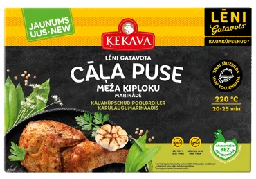 LĒNI GATAVOTA CĀĻA PUSE MEŽA ĶIPLOKU MARINĀDĒ ĶEKAVA FAS.