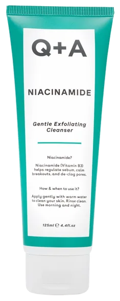 Q+A Niacinamide Gentle Exfoliating attīrošs līdzeklis, 125 ml