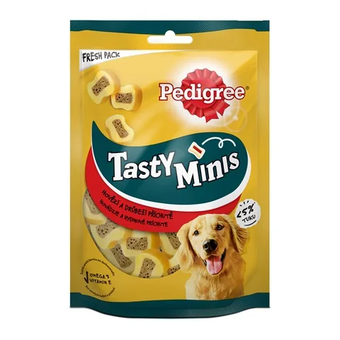 PEDIGREE TASTY MINIS LIEL/MĀJP. STRĒMELĪTES 155G