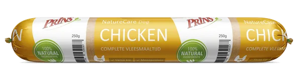 Prins Naturecare Dog Chicken mitrā barība, 250 g