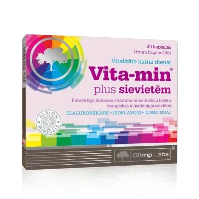 Olimplabs Vita-Min Plus sievietēm kapsulas N30