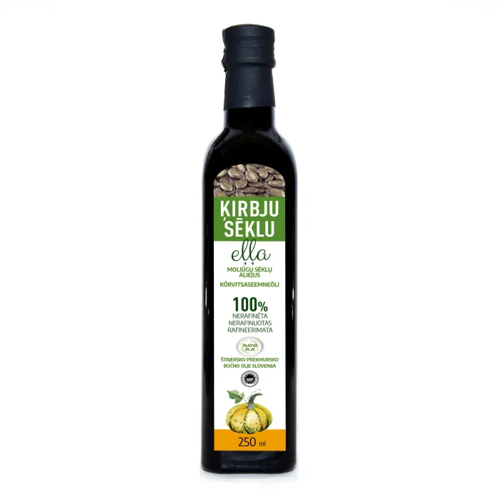 EĻĻA BUČNO ĶIRBJU SĒKLU NERAFINĒTA 250ML
