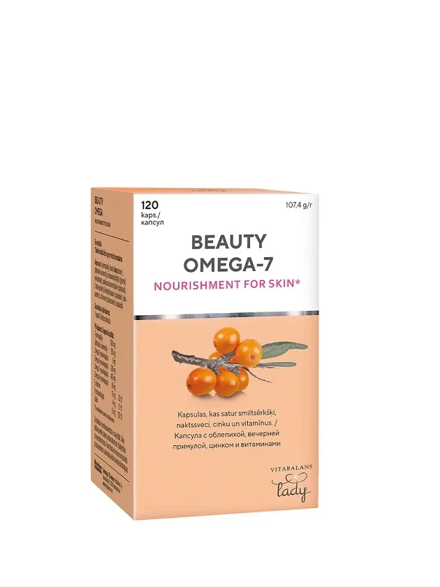 Vitabalans Beauty Omega 7, 120 kapsulas