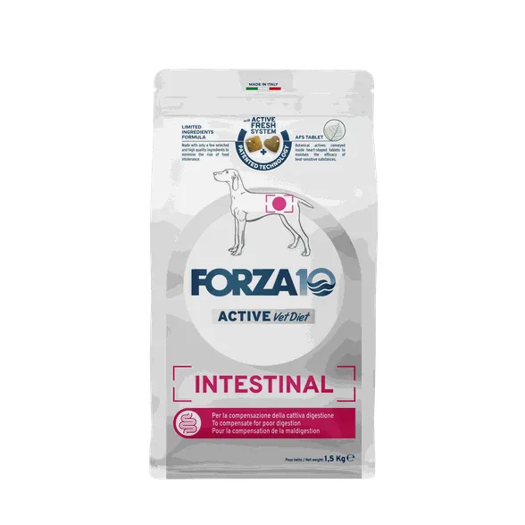 FORZA10 Active Vetdiet Intestinal, suņiem sausā barība, 1,5 kg