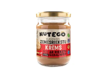 ZEMESRIEKSTU KRĒMS AR RIEKSTIEM NUTEGO 250G
