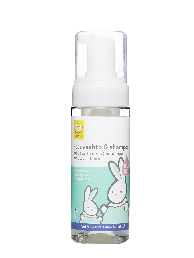Ainu Baby mazgāšanās putas & šampūns, 150 ml