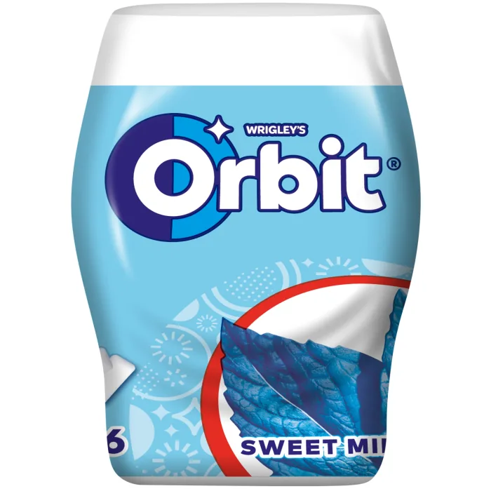 KOŠĻĀJAMĀ GUMIJA ORBIT SWEET MINT 46 GAB. 64G