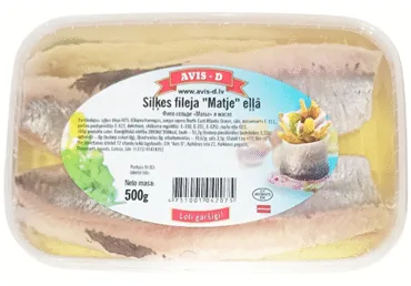 SIĻĶES FILEJA MATJE EĻĻĀ 500G