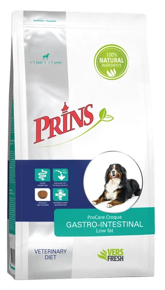 Prins Procare Diet Croque gastro-intestinal low fat sausā barība, 10 kg