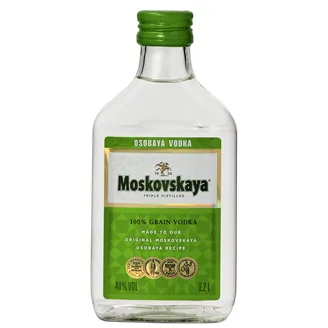 Водка Moskovskaya Osobaya 40%, 0,2 л