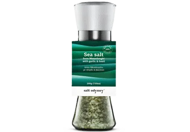 JŪRAS SĀLS AR ĶIPLOKIEM UN BAZILIKU SALT ODYSSEY 180G