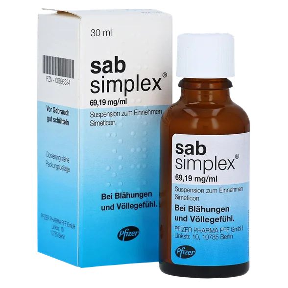 Sab Simplex 69,19 mg/ml suspensija iekšķīgai lietošanai, 30 ml