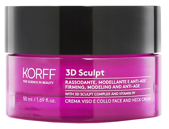 Korff 3D Sculpt Day Aprises veidojošs pretnovecošanās sejas krēms, 50 ml