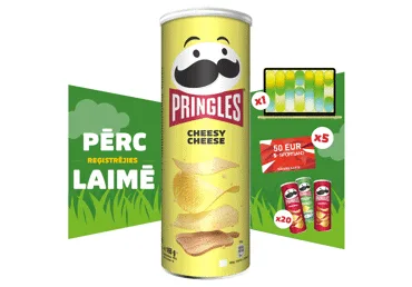 SĀĻĀ UZKODA SIERA PRINGLES 165G