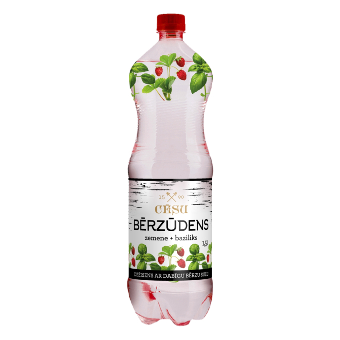 ŪDENS CĒSU BĒRZŪDENS AR ZEMEŅU UN BAZILIKA GARŠU 1,5L