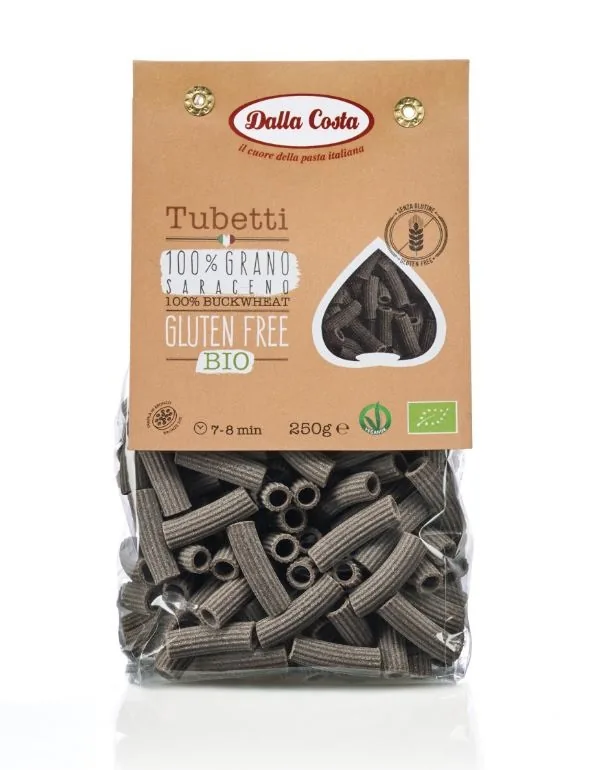 BALTO RĪSU MAKARONI DALLA COSTA BIO MACCHERONI, 250G