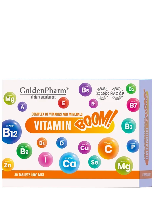 Vitamins boom, 30 tabletes