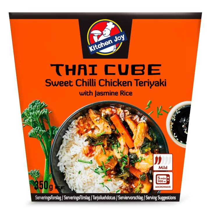 TERIYAKI CĀĻA GAĻA AR SALDO ČILI UN JASMĪNA RĪSIEM, KITCHEN JOY, SALDĒTA, 350G