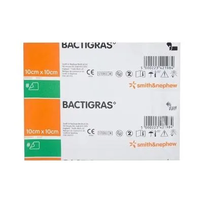 Bactigras brūču pārsējs 10 x 10 cm N1