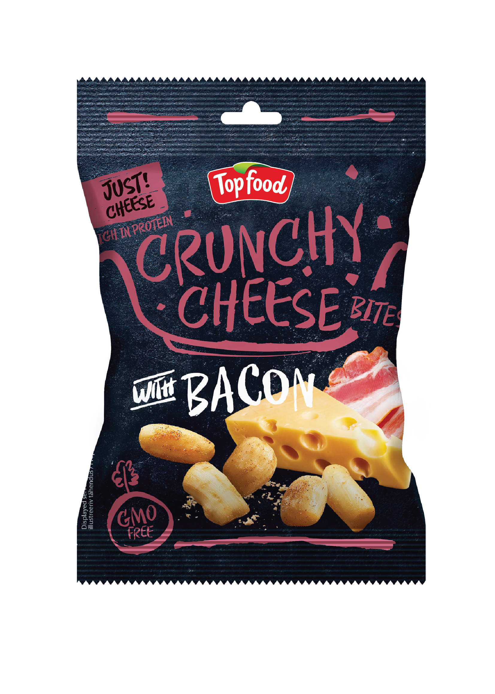 KRAUKŠĶĪGS SIERS TOP FOOD, BEKONS, 25 G