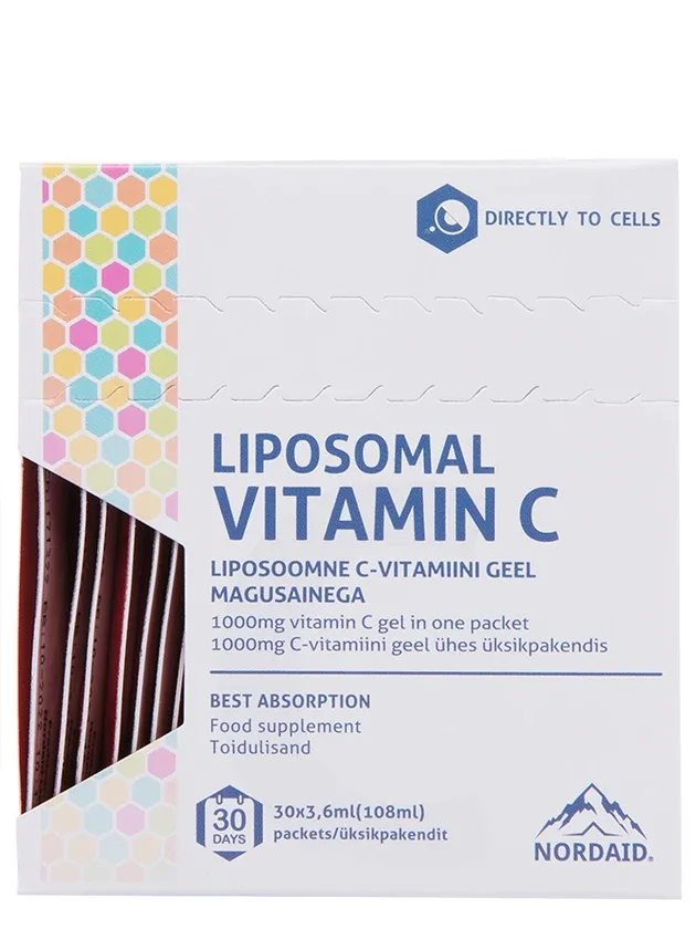 Liposomal vitamin C 1000 mg, 30 paciņas