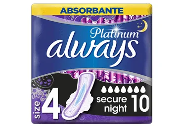 HIGIĒNISKĀS PAKETES ALWAYS PLATINUM NAKTS 10GB.