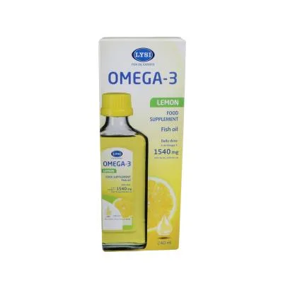 Lysi Omega-3 ar citronu garšu 240 ml