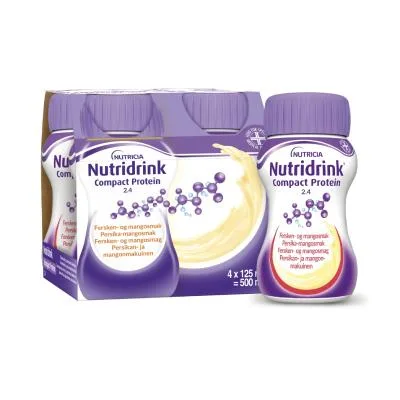 Nutridrink Compact Protein ar persiku-mango garšu 125 ml N4