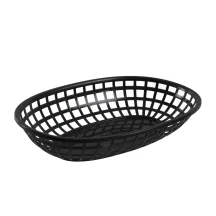 Servēšanas grozs Nordiska Plast melns izmērs 236 x 150 x 43 mm