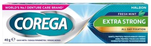Corega Extra Strong zobu protēžu fiksācijas krēms 40 g