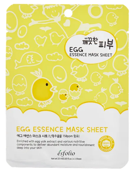 Esfolio Pure Skin Egg essence auduma sejas maska, 1 gab.