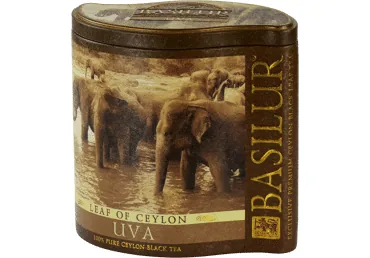 MELNĀ TĒJA BASILUR UVA 100G