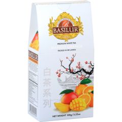 TĒJA BALTĀ BASILUR PREMIUM MANGO ORANGE 100G