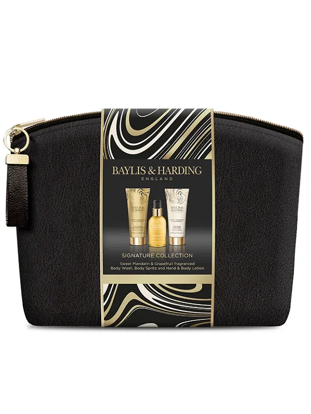 Baylis & Harding Sweet Mandarin & Grapefruit luxury wash bag dāvanu komplekts