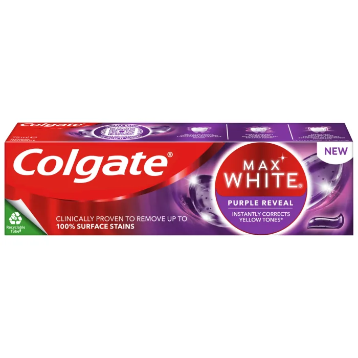 ZOBU PASTA COLGATE MAX WHITE PURPLE REVEAL 75ML