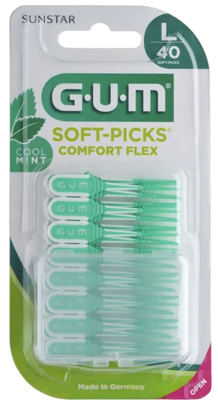Gum Soft-Picks Comfort Flex, large mint zobstarpu birstīte, 40 gab.