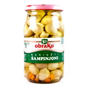 ŠAMPINJONI MARINĒTI OBRAKO 280G