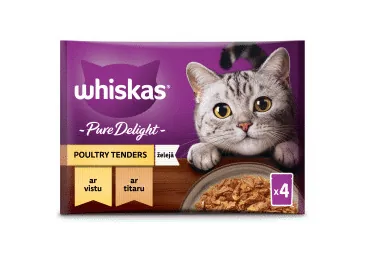 KAĶU BARĪBA WHISKAS PURE DELIGHT VISTA 4X85G