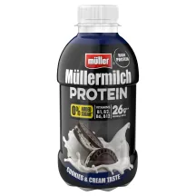 PIENA DZĒRIENS MULLERMILCH PROTEIN ZERO AR CEPUMU GARŠU, AR SALDINĀTĀJIEM 400G