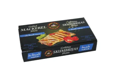 GRILĒTAS MAKRELES FILEJAS TOMĀTU MĒRCĒ BRĪVAIS VILNIS 190G