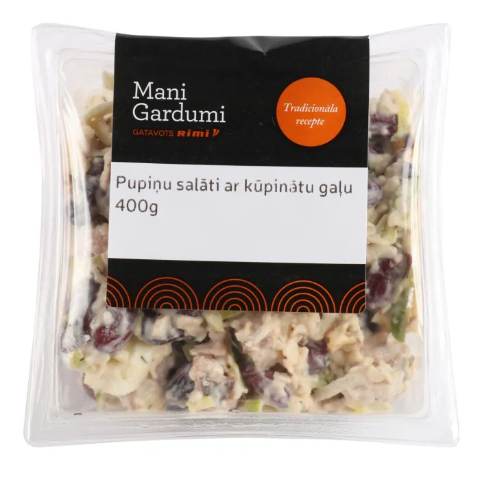 PUPIŅU SALĀTI AR KŪPINĀTU GAĻU 400G